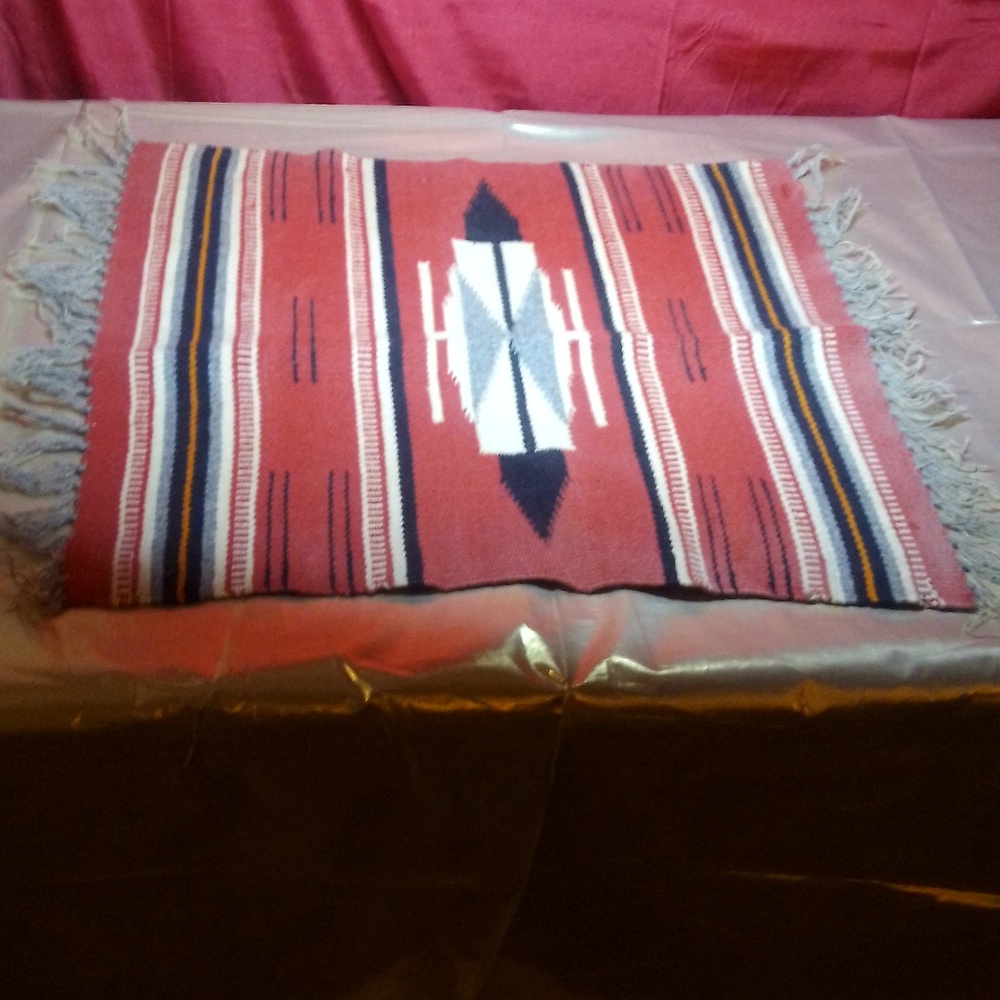 Chi Mayo antique hand loomed wool textile